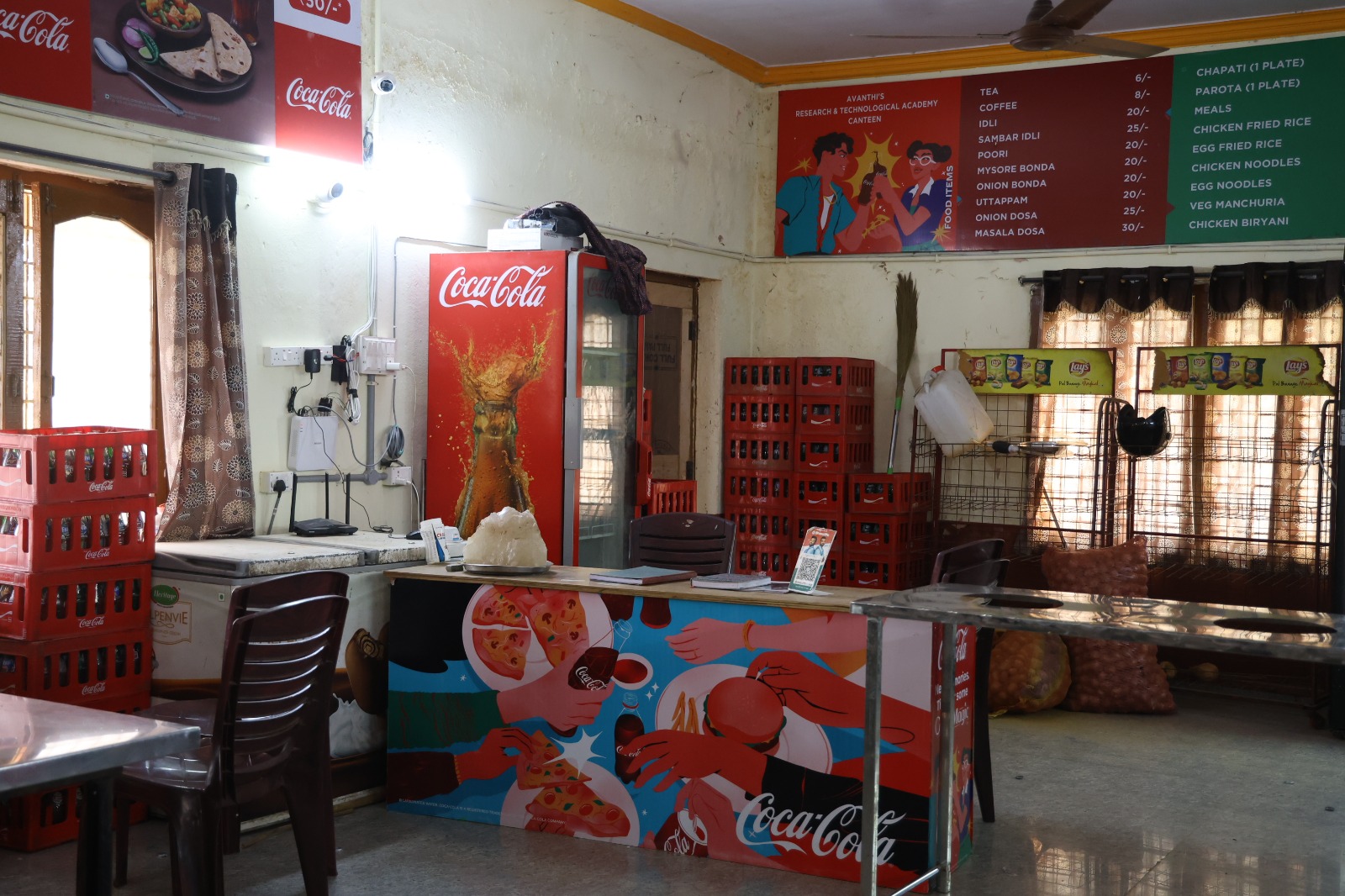 Canteen seating area